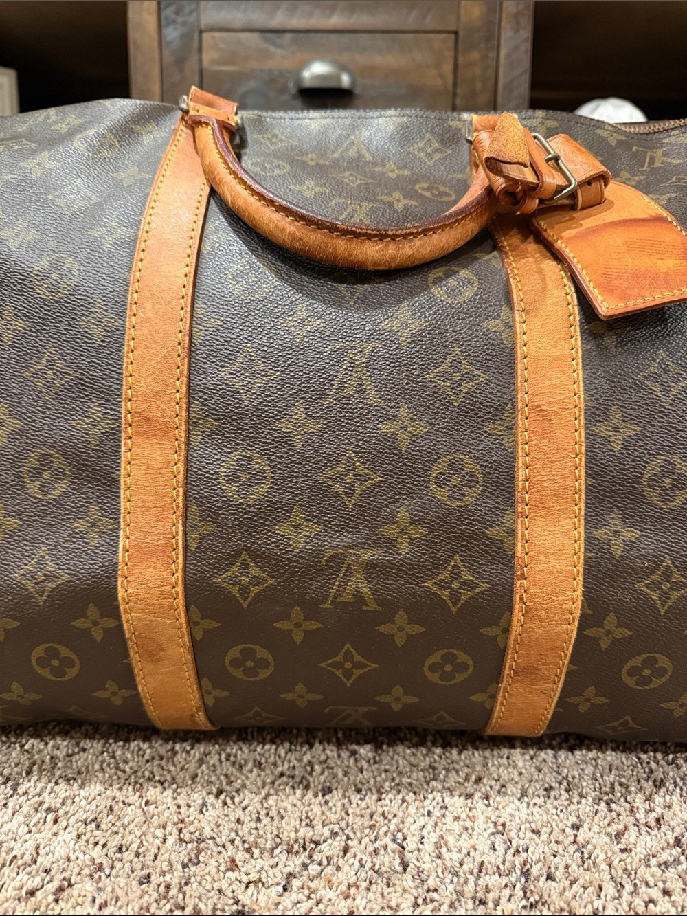 Louis Vuitton Brown Monogram Keep All 60 - Picture 3 of 15